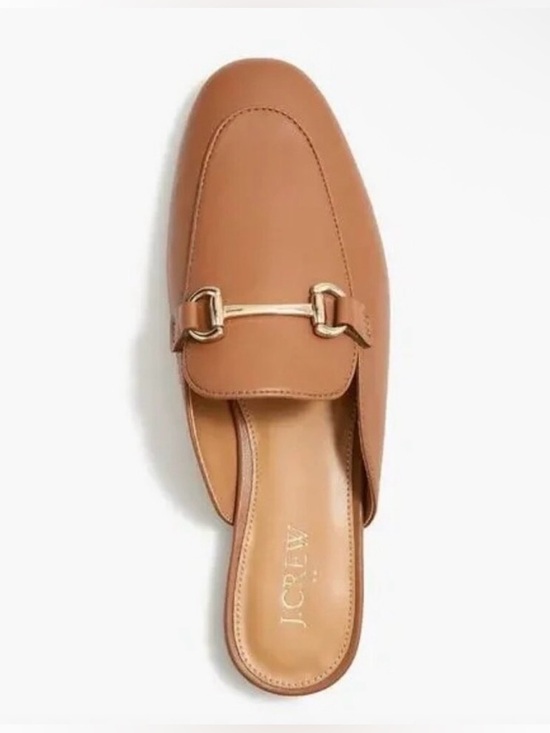 J. Crew Factory Shoes - J. CREW FACTORY Women’s Horsebit Bit Loafer Mules Tan Gold Size 9.5 *NOTES*